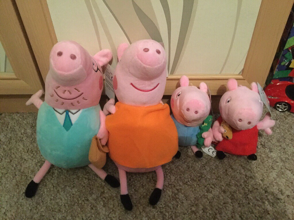 peppa pig family soft toys